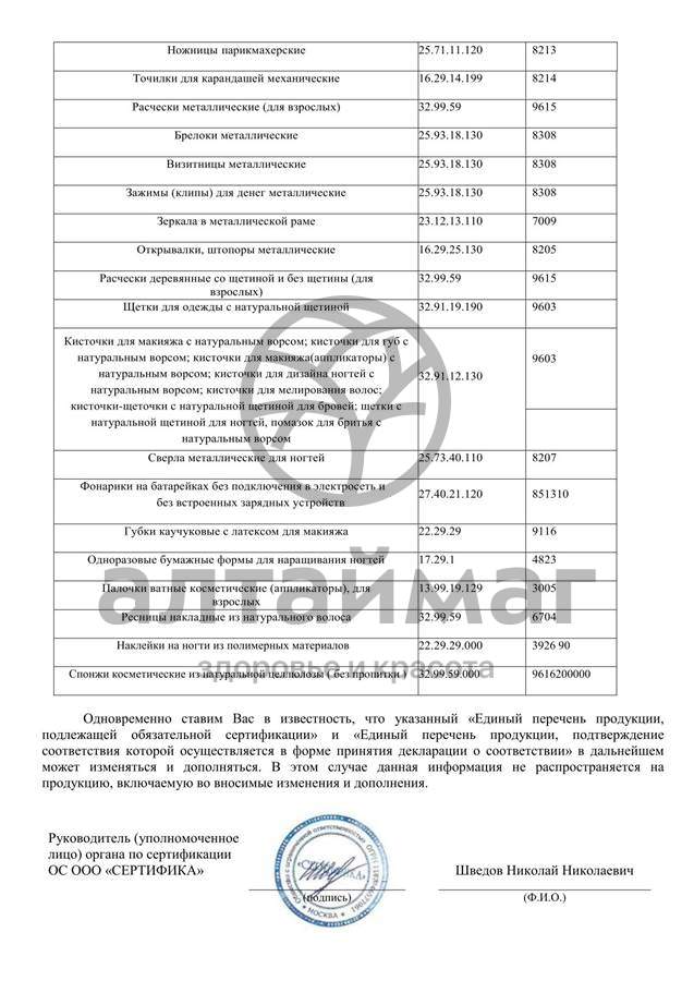Сертификат на товар Баол полировка для ногтей 7 поверхностей МК-114 Баол полировка для ногтей 7 поверхностей МК-114 сертификат